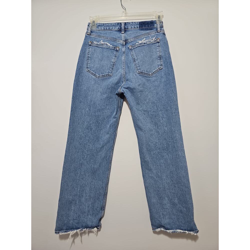 Abercrombie & Fitch 90s Relaxed High Rise Curve Love Womens 28 6S Medium Wash - Picture 3 of 13